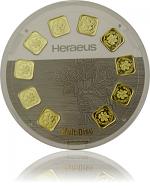 Goldbar Heraeus 10x1g Multidisc B-Stock Goldbar Heraeus 1...