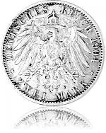 2 Mark Kaiserreich Wilhelm II Deutscher Kaiser 10g Silber (1891 - 1912) 2 Mark Kaiserreic...