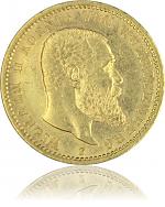 20 Mark Wilhelm II König von Württemberg 7,16g Gold (1894 - 1914) 20 Mark Wilhelm I...