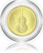 50 Euro Musikinstrumente Kontrabass 1/4 oz Gold - 2018 50 Euro Musikinst...