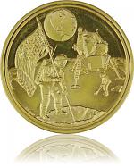 Round Landing on the moon 15,83g gold Round Landing on ...