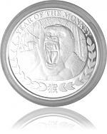 Somaliland Jahr des Affen 1oz Silber - 2016 Somaliland Jahr d...