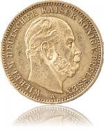 20 Mark Wilhelm I. Preußen 7,16g Gold (1871 - 1873) 20 Mark Wilhelm I...