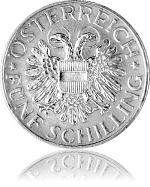 5 Schilling 12,53g Silber (1934 - 1936) 5 Schilling 12,53...