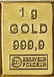 Goldbarren 1g - E...