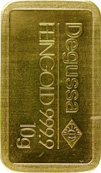 Gold Bar 10g - Degussa Gold Bar 10g - De...
