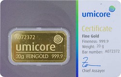 Goldbarren 20g - ...