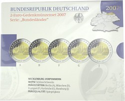 5x 2 EUR commemor...