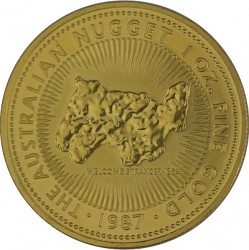 Australian Kangaroo 1oz Gold - 1987 Australian Kangar...