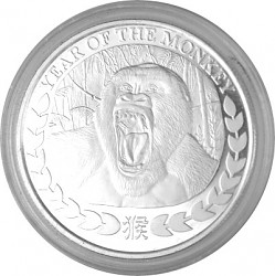 Somaliland Jahr des Affen 1oz Silber - 2016 Somaliland Jahr d...