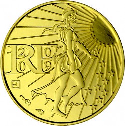 100 EUR France Sower 3.1g Gold 2009 100 EUR France So...