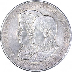 2 Mark Kaiserreich Friedrich August III König von Sachsen 10g Silber (1905 - 1914) 2 Mark Kaiserreic...