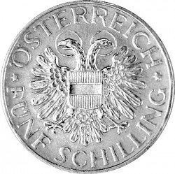 5 Austrian Shilli...